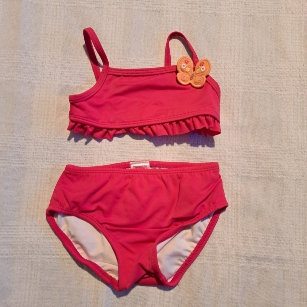 Gymboree girls size 6-12 months Social  Butterfly 2 piece bottom has PUL lining